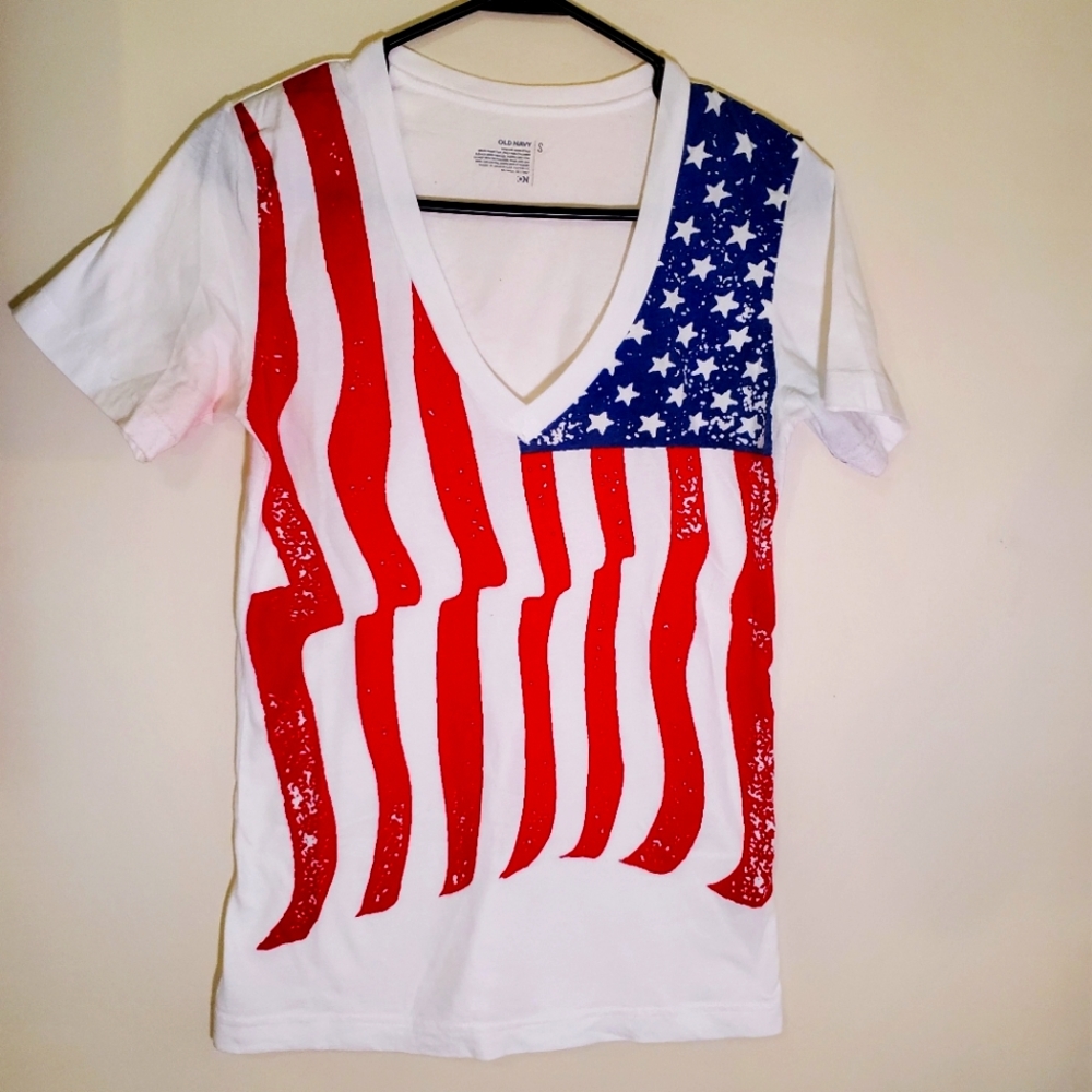 Old Navy American Flag Tee